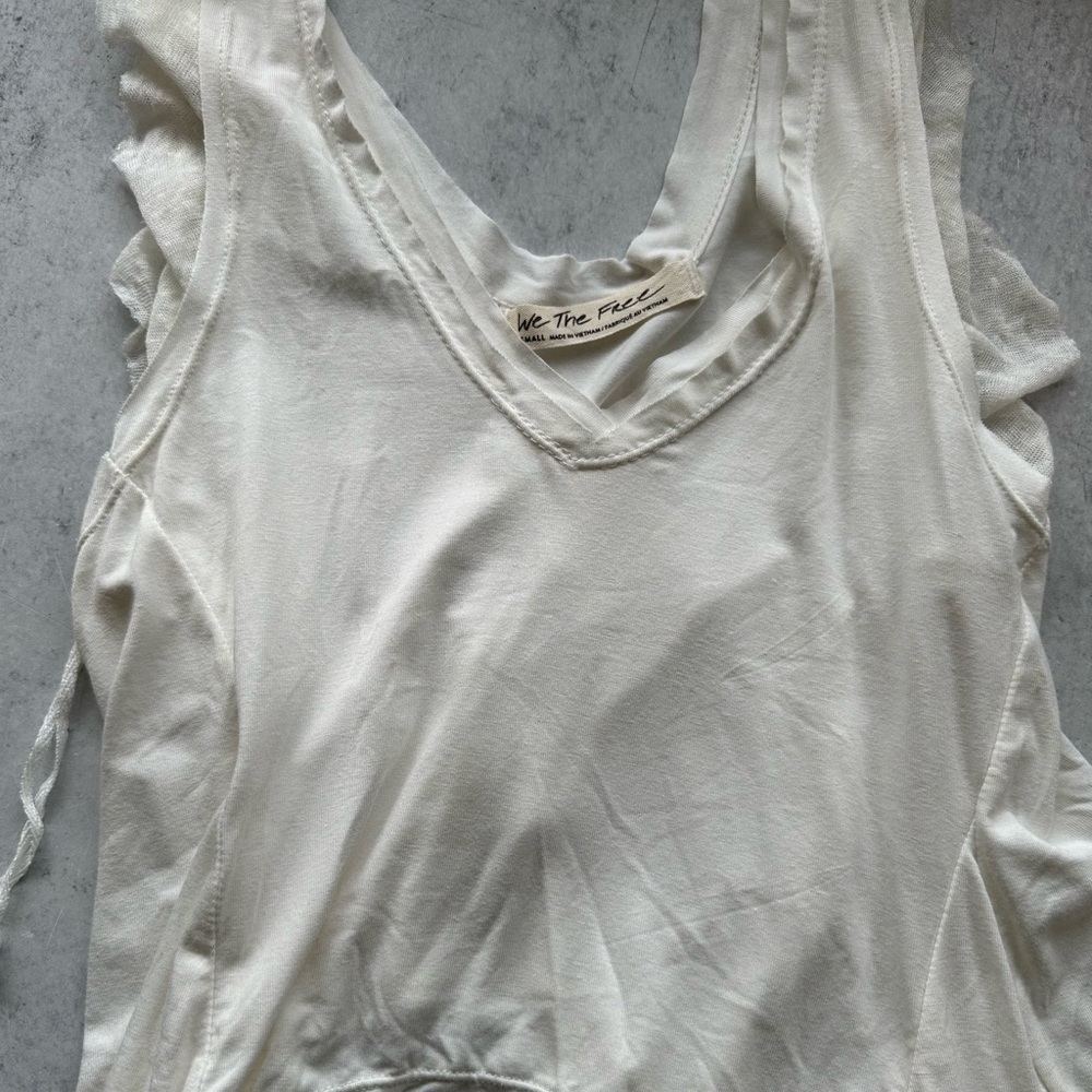 Free People White Tank